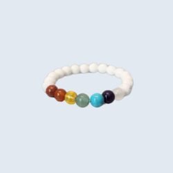 7 Chakra Bracelet - White